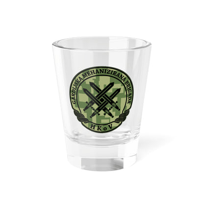 Insignia Croatia Army GMBR v2 (Croatia) (Coat of Arms) Shot Glass 1.5oz