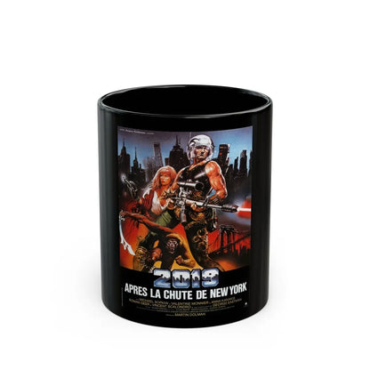 2019 - AFTER THE FALL OF NEW YORK 1983 Movie Poster - Black Coffee Mug-11oz-Go Mug Yourself