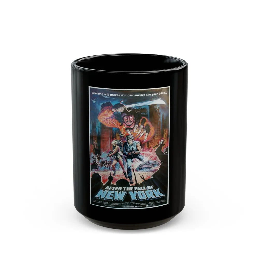 2019 - AFTER THE FALL OF NEW YORK (2) 1983 Movie Poster - Black Coffee Mug-15oz-Go Mug Yourself