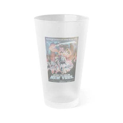 2019 - AFTER THE FALL OF NEW YORK (2) 1983 Movie Poster - Frosted Pint Glass 16oz-16oz-Frosted-Go Mug Yourself