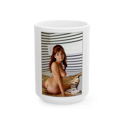 Victoria Vetri #76 - Nude (Vintage Female Icon) White Coffee Mug-15oz-Go Mug Yourself