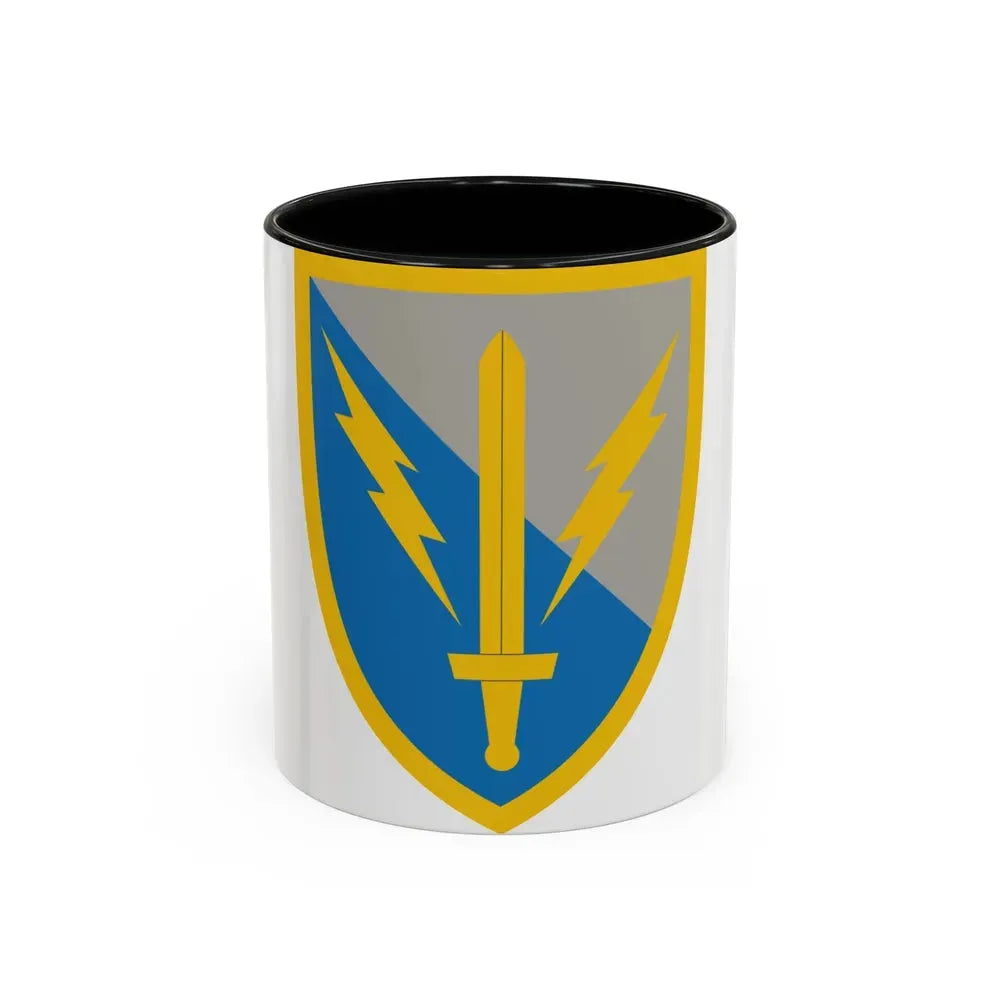 201st Expeditionary Military Intelligence Brigade (U.S. Army) Accent Coffee Mug 11oz Black - Go Mug Yourself