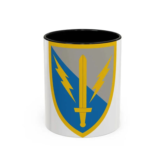 201st Expeditionary Military Intelligence Brigade (U.S. Army) Accent Coffee Mug 11oz Black - Go Mug Yourself
