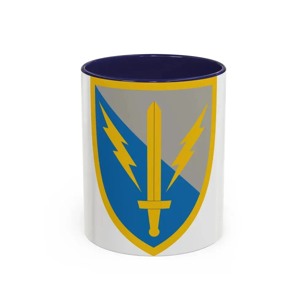 201st Expeditionary Military Intelligence Brigade (U.S. Army) Accent Coffee Mug 11oz Navy - Go Mug Yourself