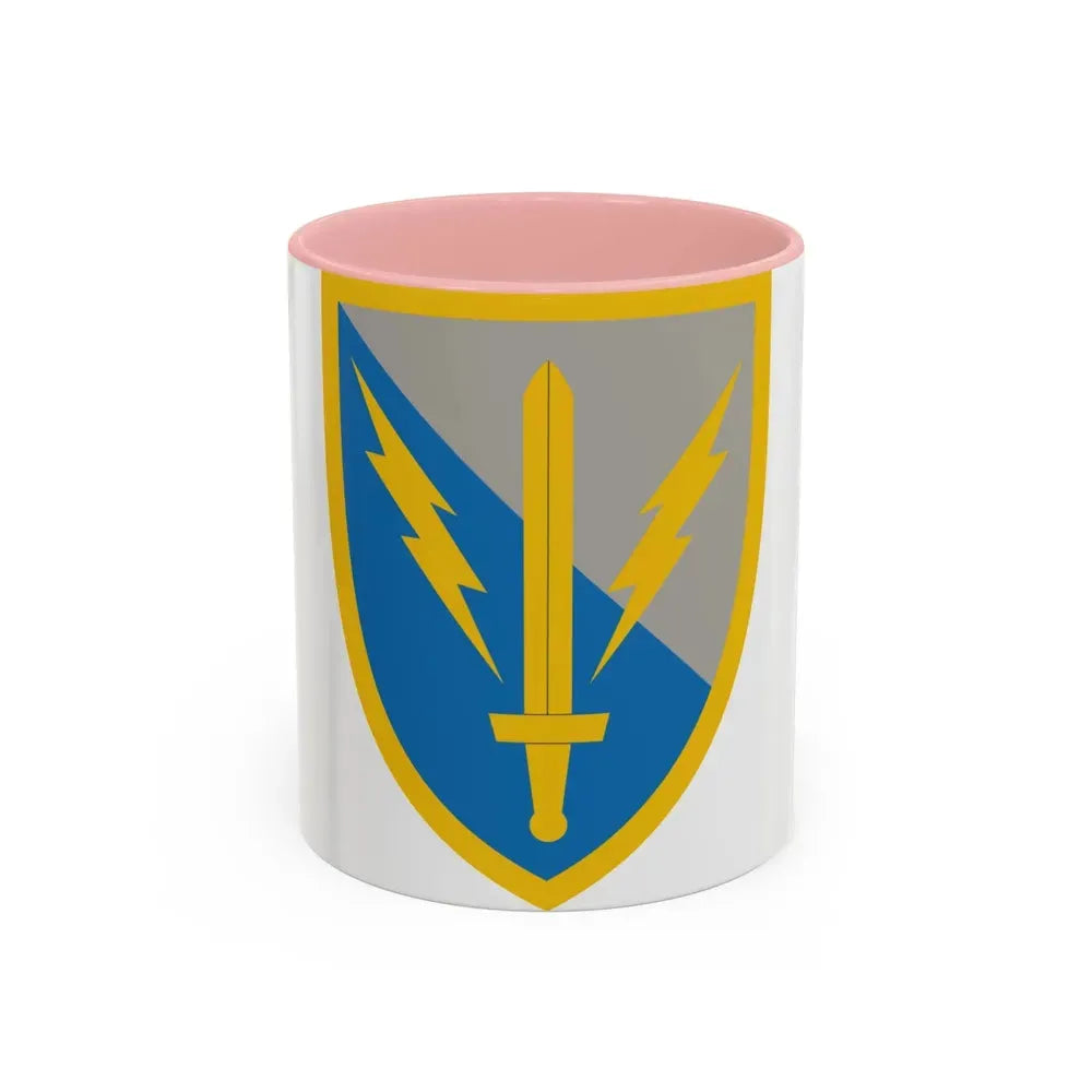 201st Expeditionary Military Intelligence Brigade (U.S. Army) Accent Coffee Mug 11oz Pink - Go Mug Yourself