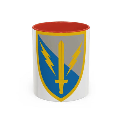 201st Expeditionary Military Intelligence Brigade (U.S. Army) Accent Coffee Mug 11oz Red - Go Mug Yourself