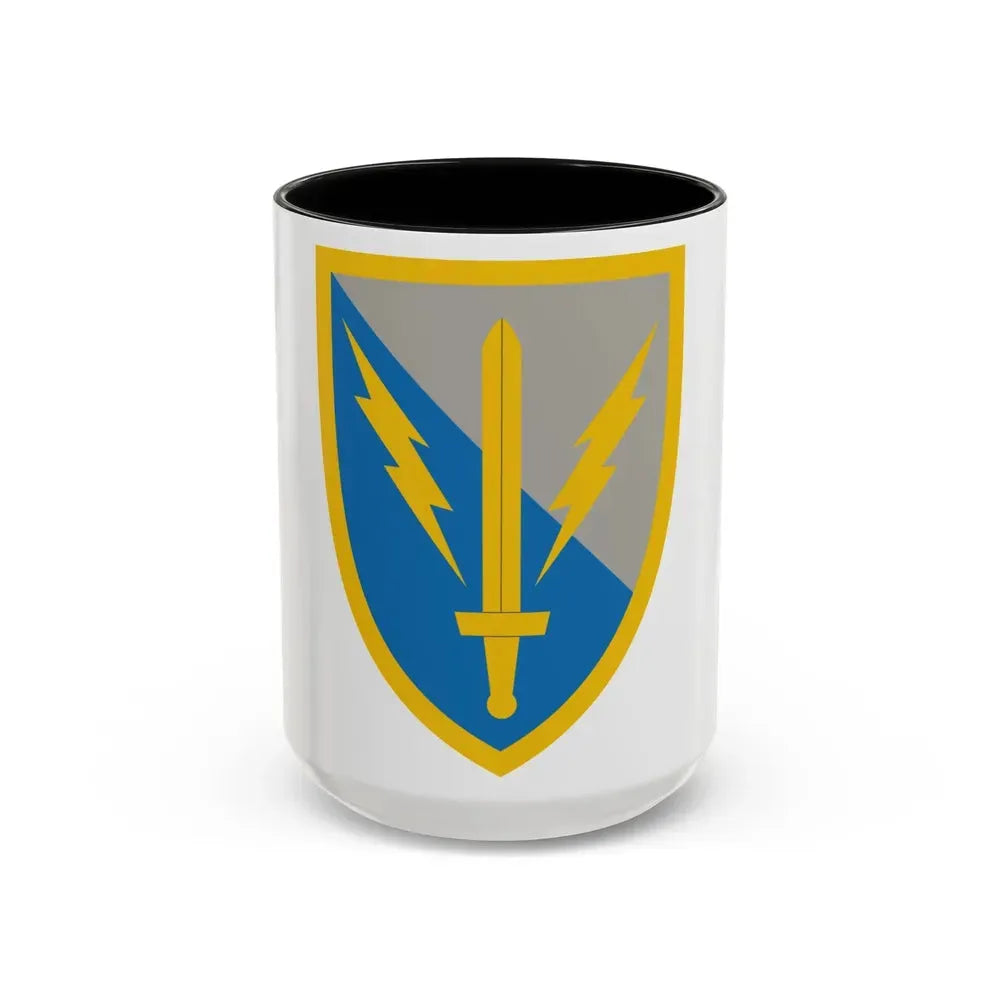 201st Expeditionary Military Intelligence Brigade (U.S. Army) Accent Coffee Mug 15oz Black - Go Mug Yourself