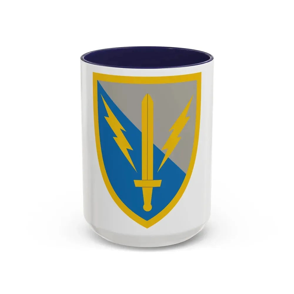 201st Expeditionary Military Intelligence Brigade (U.S. Army) Accent Coffee Mug 15oz Navy - Go Mug Yourself