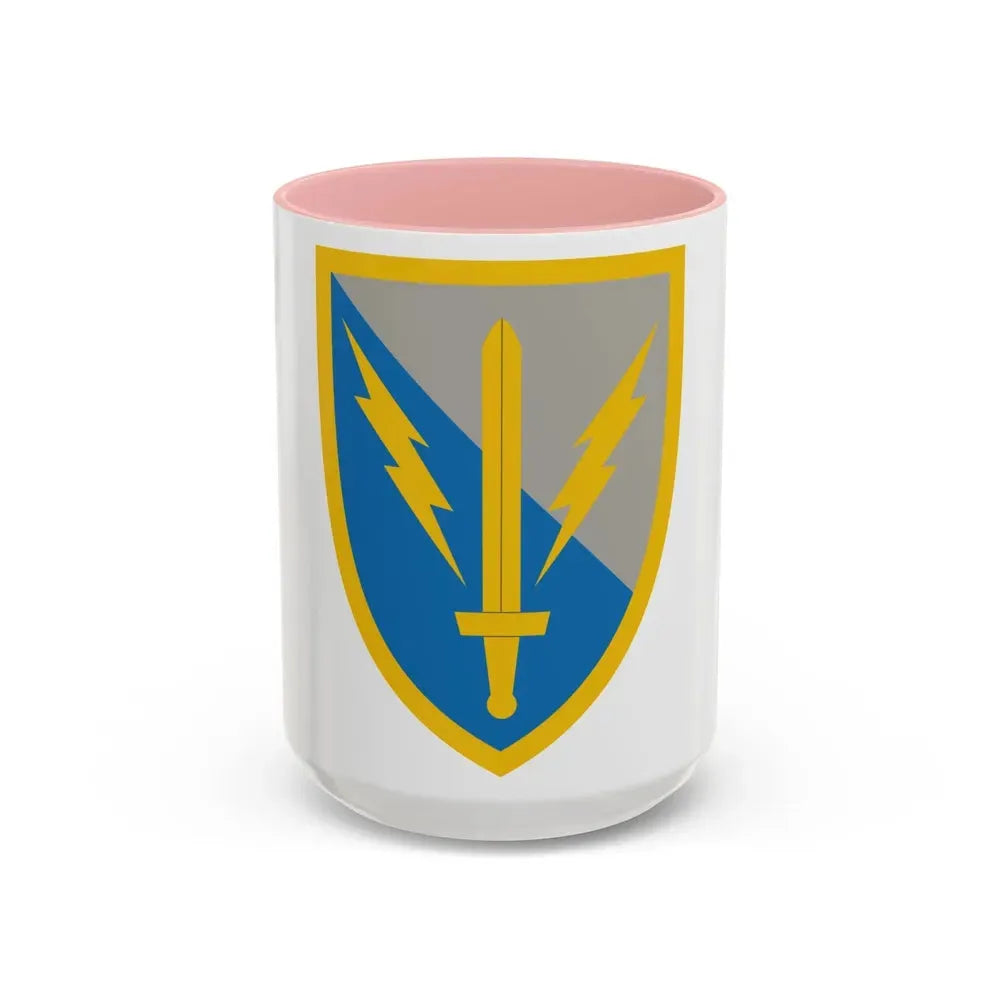 201st Expeditionary Military Intelligence Brigade (U.S. Army) Accent Coffee Mug 15oz Pink - Go Mug Yourself