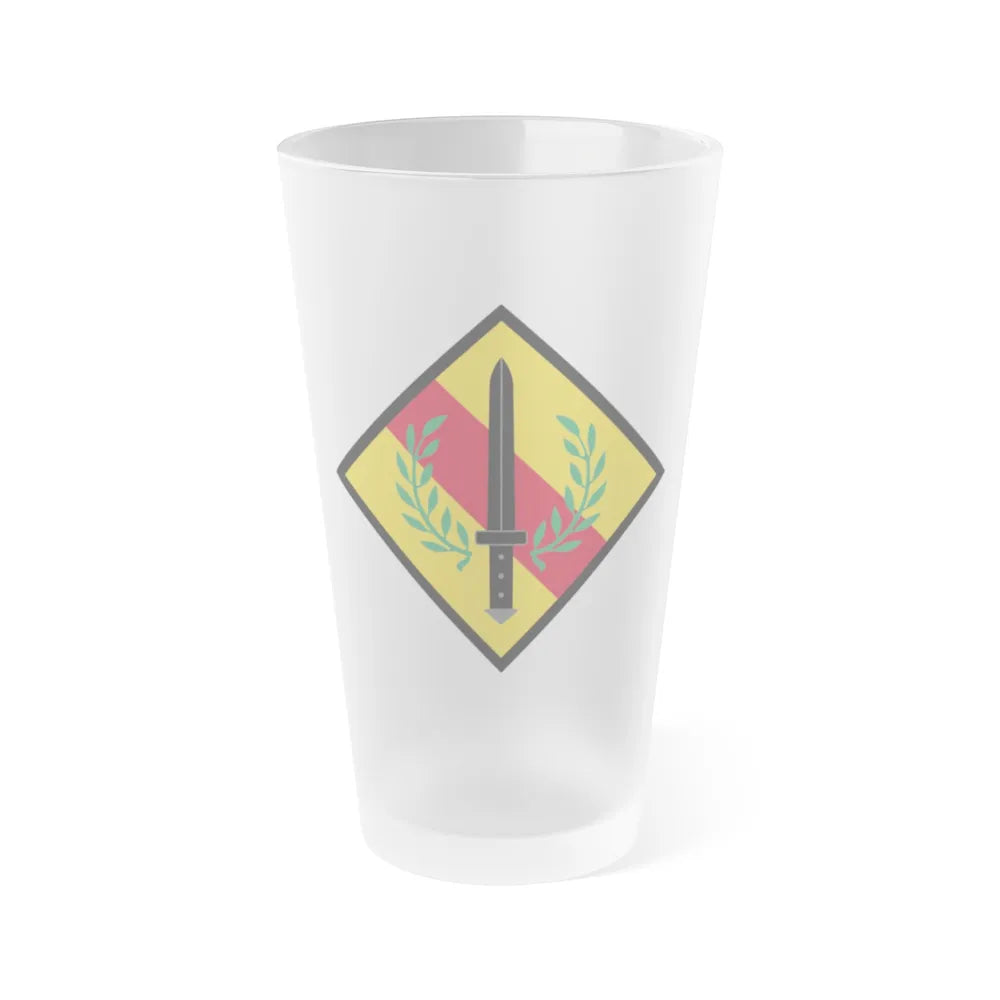 201st Regional Support Group (U.S. Army) Frosted Pint Glass 16oz-Go Mug Yourself