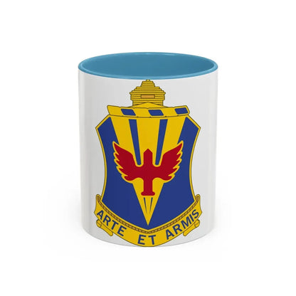 202 Air Defense Artillery Regiment (U.S. Army) Accent Coffee Mug 11oz Light Blue - Go Mug Yourself