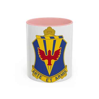 202 Air Defense Artillery Regiment (U.S. Army) Accent Coffee Mug 11oz Pink - Go Mug Yourself