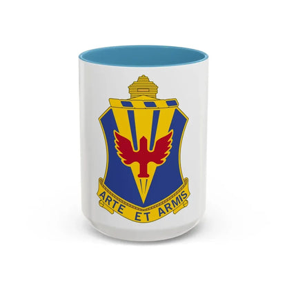 202 Air Defense Artillery Regiment (U.S. Army) Accent Coffee Mug 15oz Light Blue - Go Mug Yourself