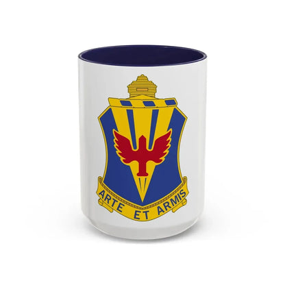 202 Air Defense Artillery Regiment (U.S. Army) Accent Coffee Mug 15oz Navy - Go Mug Yourself