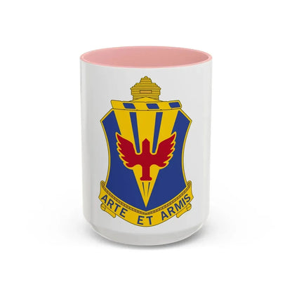 202 Air Defense Artillery Regiment (U.S. Army) Accent Coffee Mug 15oz Pink - Go Mug Yourself