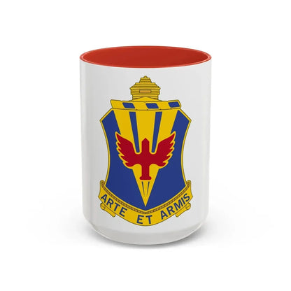202 Air Defense Artillery Regiment (U.S. Army) Accent Coffee Mug 15oz Red - Go Mug Yourself