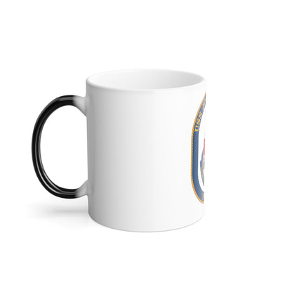 USS John L Hall FFG 32 (U.S. Navy) Color Changing Mug 11oz