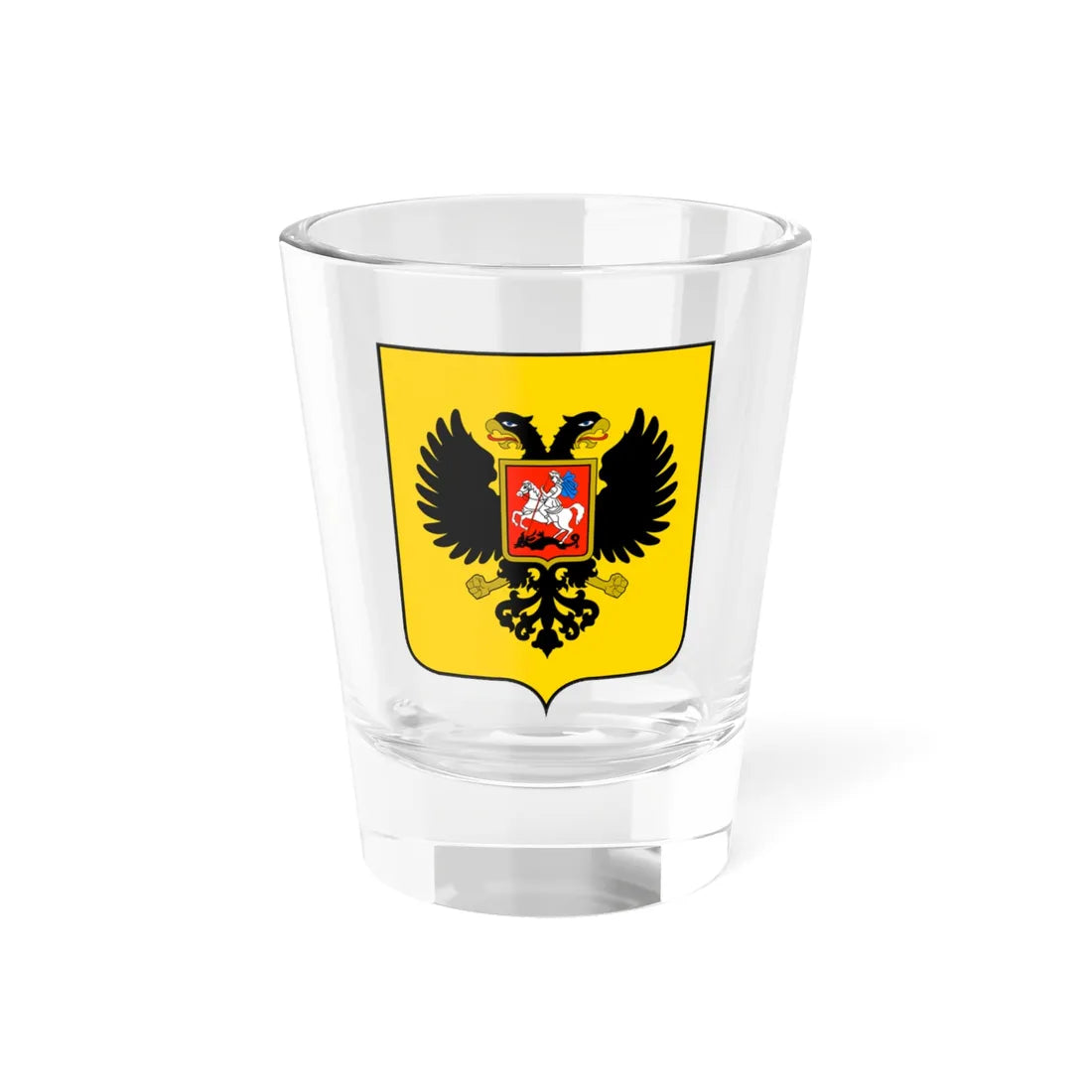 Герб России 2021 (Russia) (Coat of Arms) Shot Glass 1.5oz 1.5oz - Go Mug Yourself