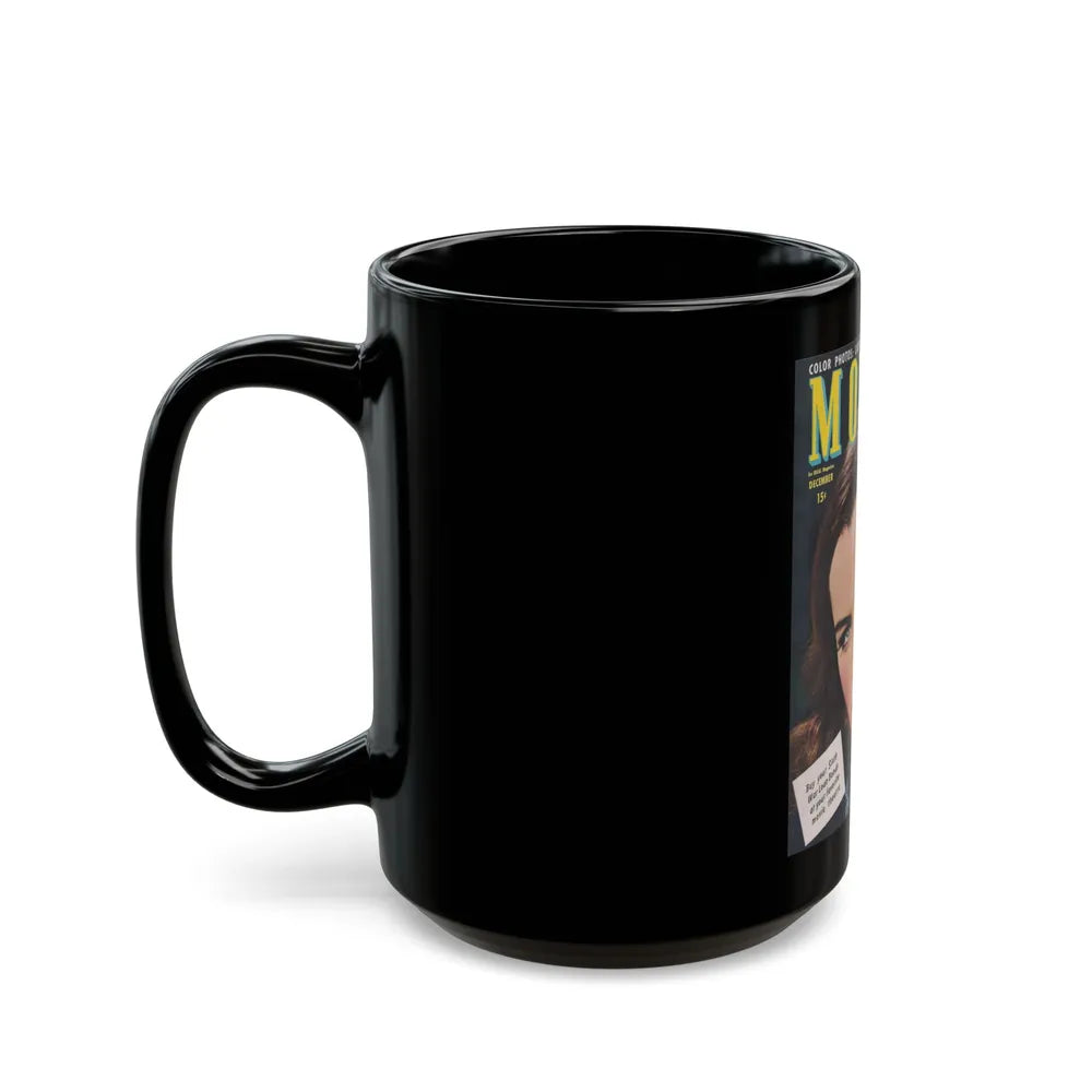 Ella Raines #148 - Mag. Cover (Vintage Female Icon) Black Coffee Mug-Go Mug Yourself