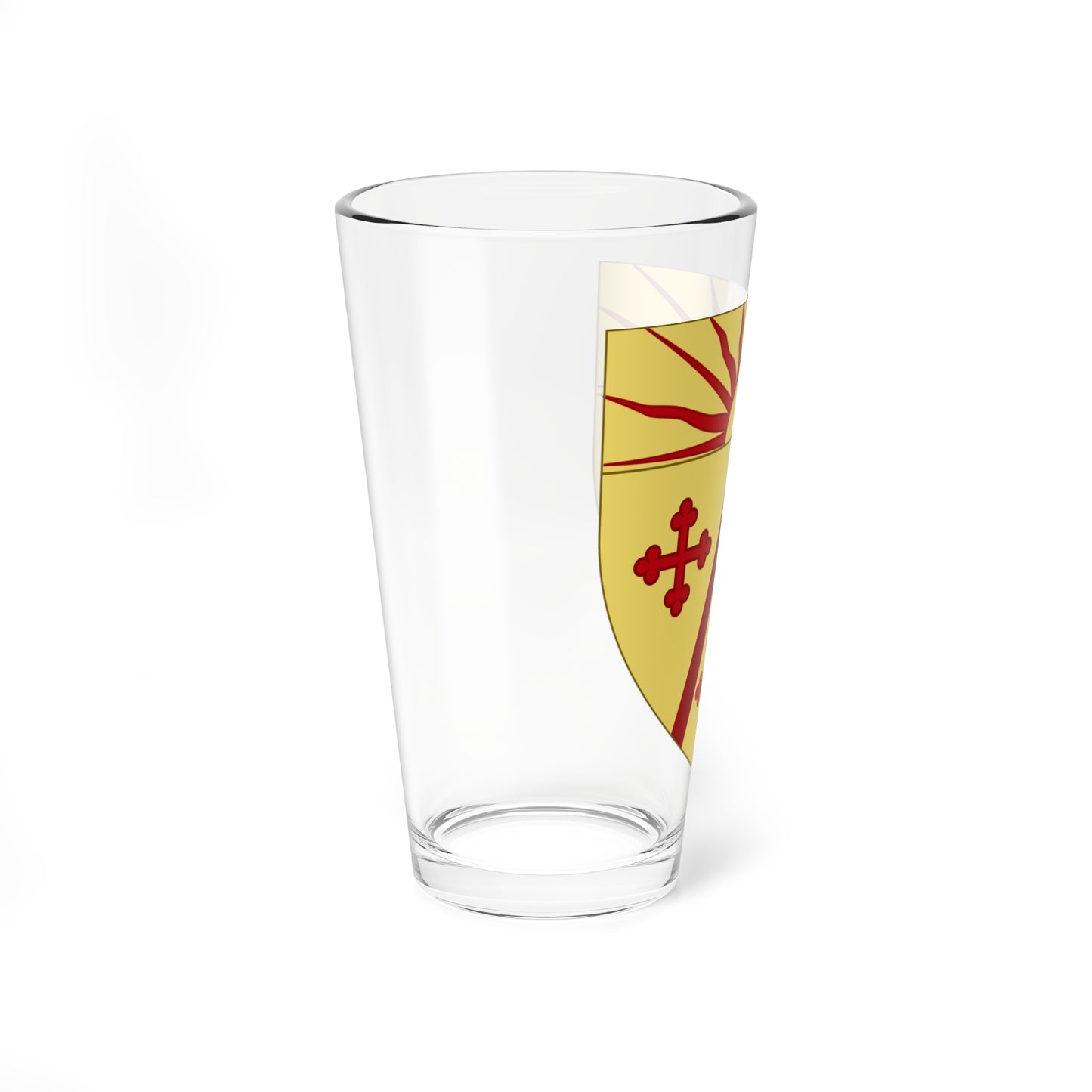 Coat of arms of West Warwick Rhode Island (United States) (Coat of Arms) Pint Glass 16oz