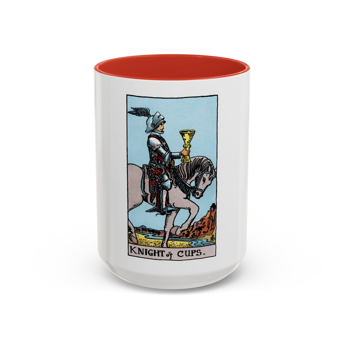 The Knight of Cups (Tarot Card) Accent Coffee Mug