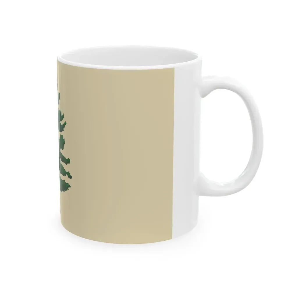 2024 Design of the 1901 Maine Flag (United States) White Coffee Mug - Go Mug Yourself