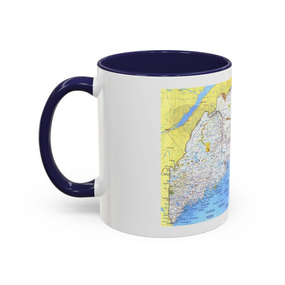 Canada - Maine, with the Maritime Provinces 1 (1975) (Map) Accent Coffee Mug
