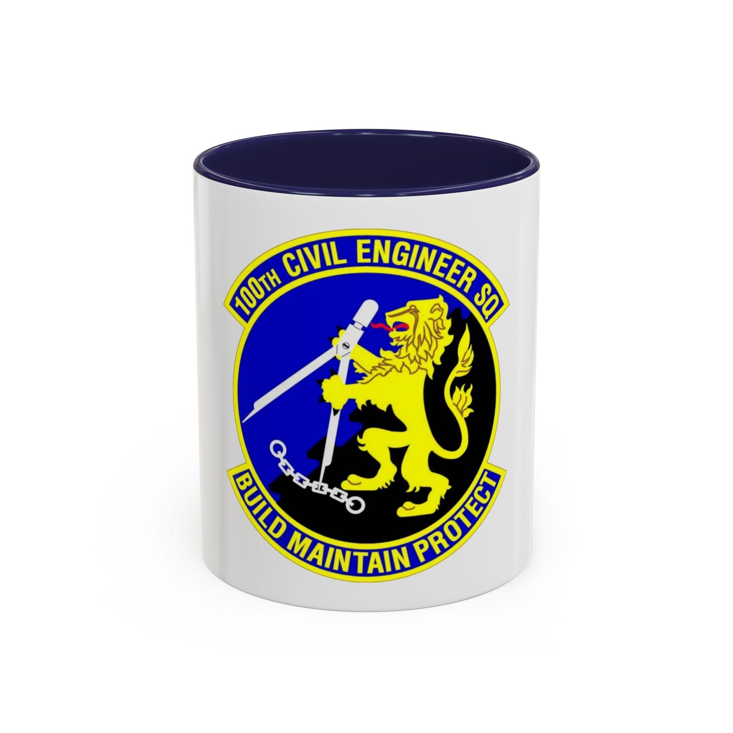 100 Civil Engineer Squadron USAFE (U.S. Air Force) Accent Coffee Mug