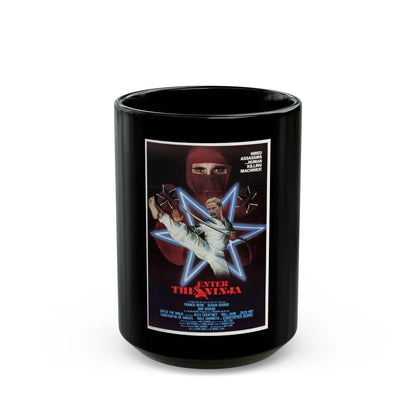 ENTER THE NINJA 1981 Movie Poster - Black Coffee Mug-15oz-Go Mug Yourself