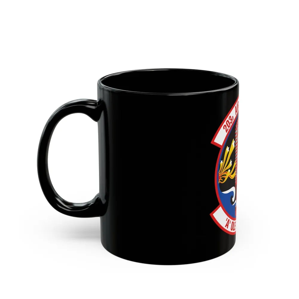 203 Air Refueling Squadron (U.S. Air Force) Black Coffee Mug-Go Mug Yourself