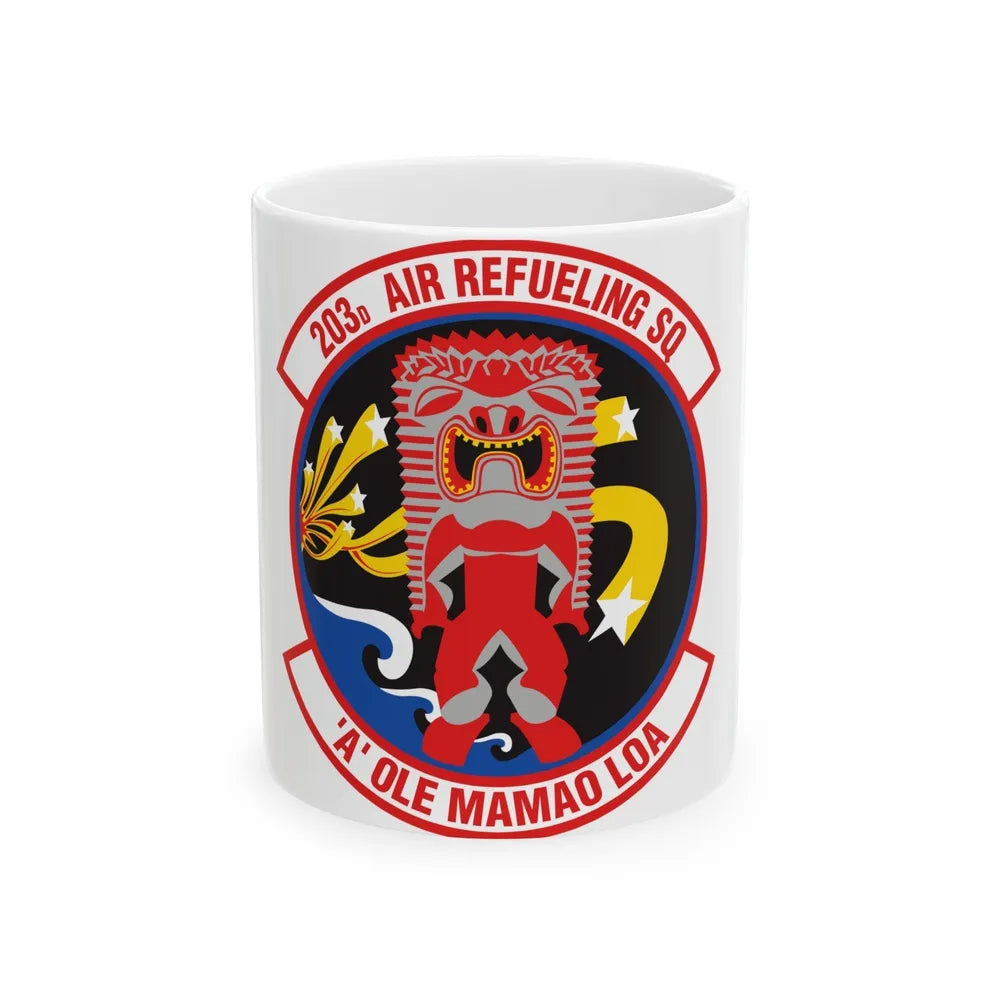 203 Air Refueling Squadron (U.S. Air Force) White Coffee Mug-11oz-Go Mug Yourself