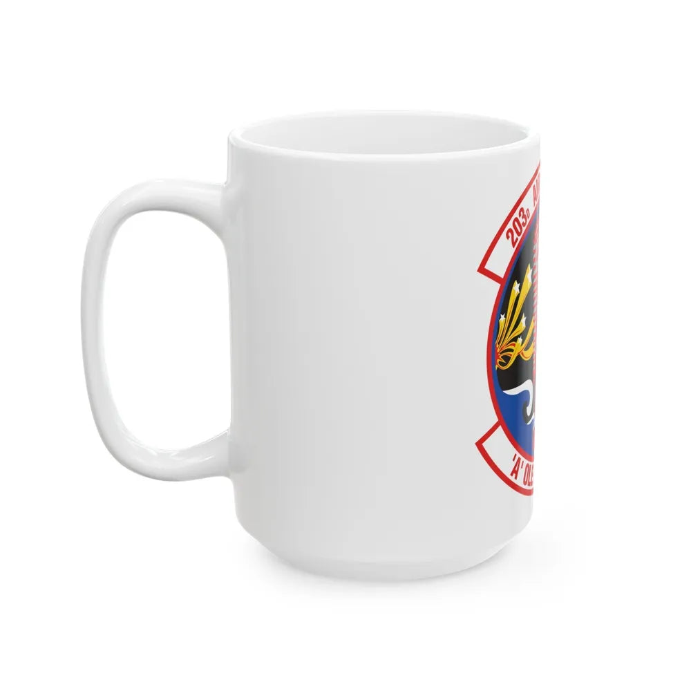 203 Air Refueling Squadron (U.S. Air Force) White Coffee Mug-Go Mug Yourself