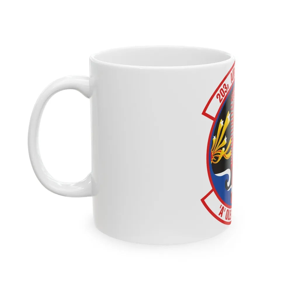 203 Air Refueling Squadron (U.S. Air Force) White Coffee Mug-Go Mug Yourself