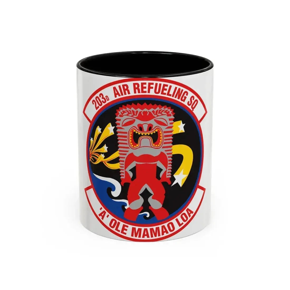 203 Air Refueling Squadron (U.S. Air Force) Accent Coffee Mug 11oz Black - Go Mug Yourself