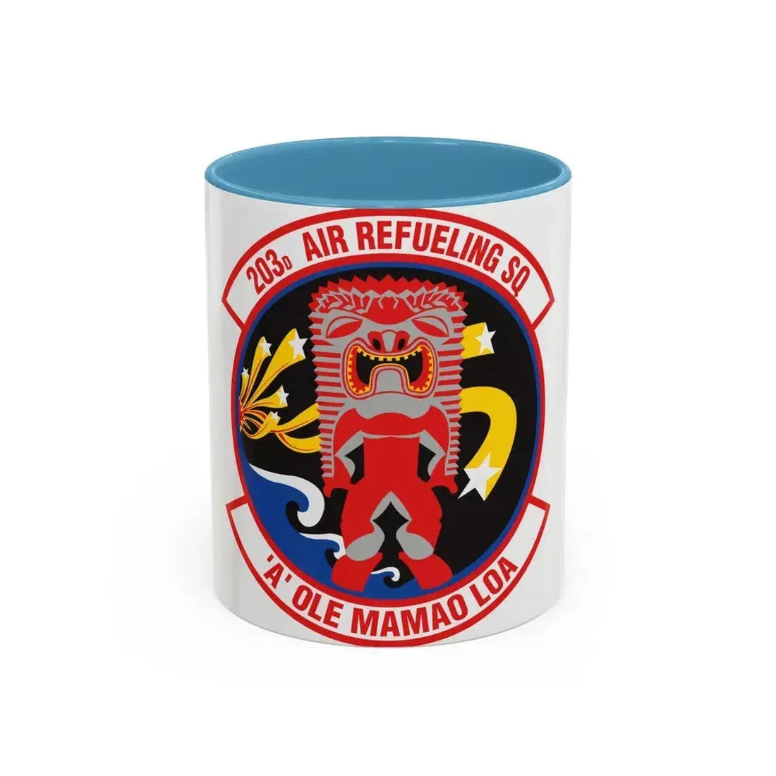 203 Air Refueling Squadron (U.S. Air Force) Accent Coffee Mug 11oz Light Blue - Go Mug Yourself