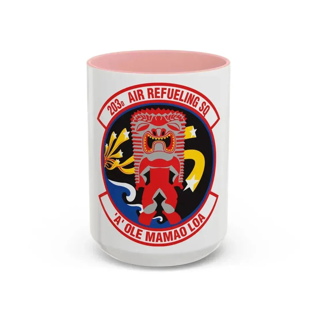 203 Air Refueling Squadron (U.S. Air Force) Accent Coffee Mug 15oz Pink - Go Mug Yourself