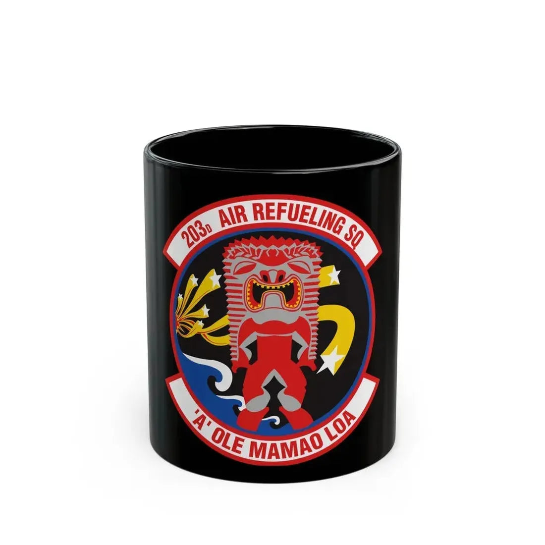 203 Air Refueling Squadron (U.S. Air Force) Black Coffee Mug 11oz - Go Mug Yourself