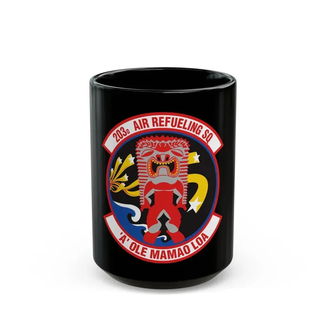 203 Air Refueling Squadron (U.S. Air Force) Black Coffee Mug 15oz - Go Mug Yourself
