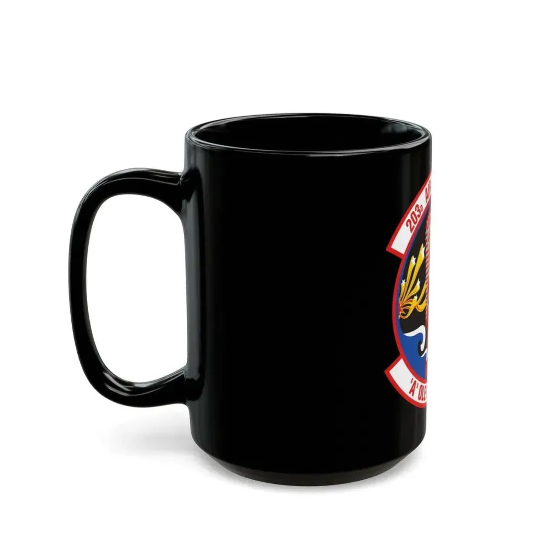 203 Air Refueling Squadron (U.S. Air Force) Black Coffee Mug - Go Mug Yourself