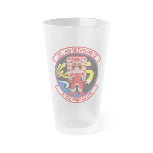 203 Air Refueling Squadron (U.S. Air Force) Frosted Pint Glass 16oz Default Title - Go Mug Yourself