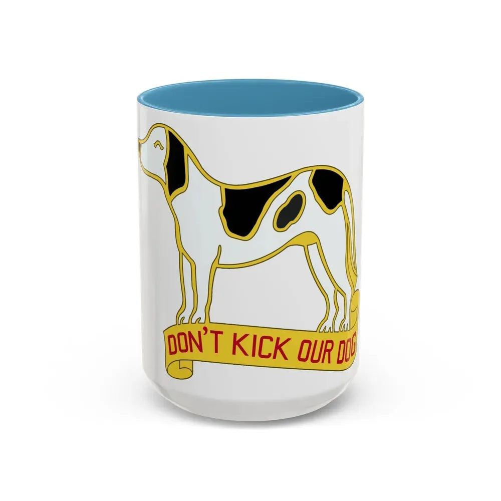 203 Engineer Battalion (U.S. Army) Accent Coffee Mug 15oz Light Blue - Go Mug Yourself