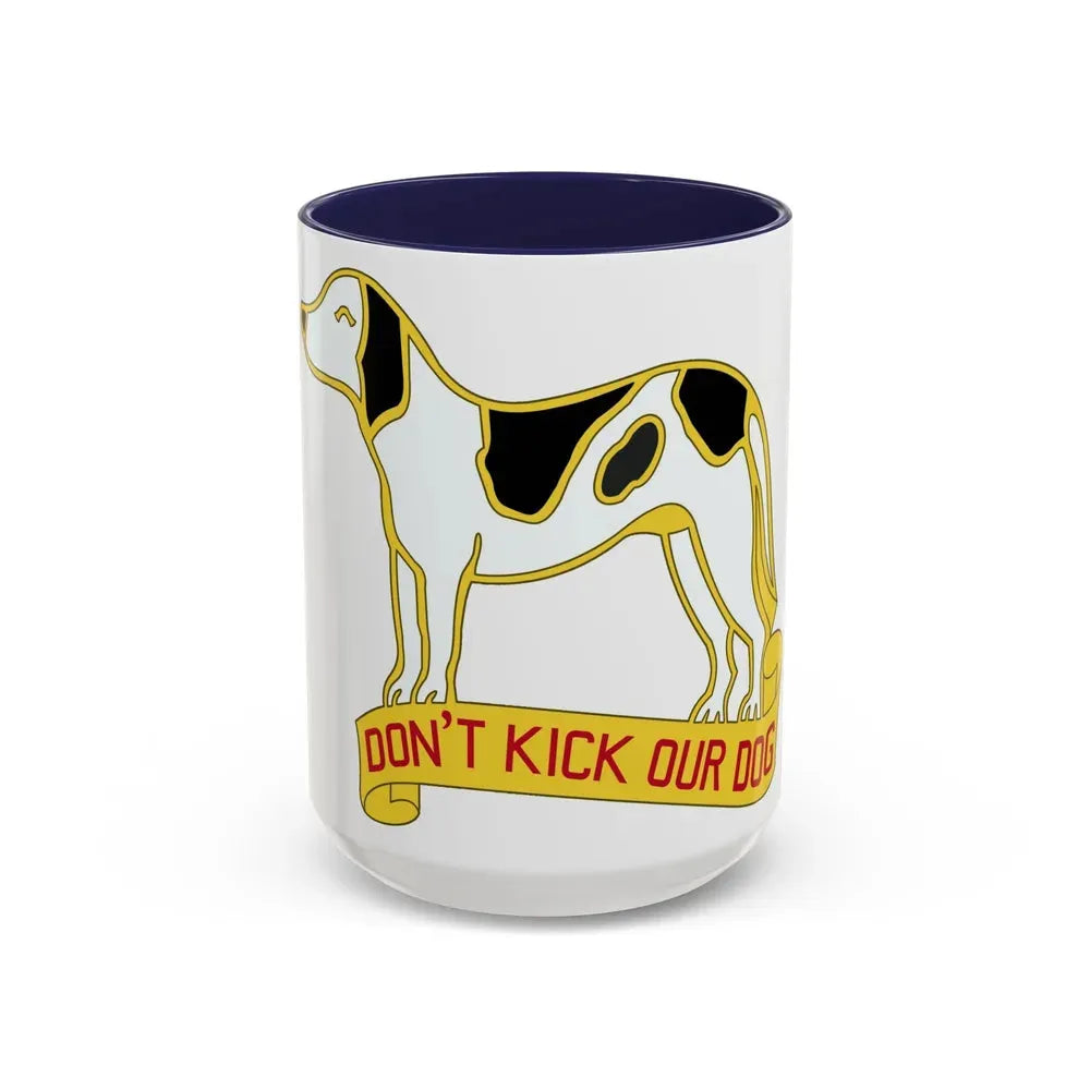 203 Engineer Battalion (U.S. Army) Accent Coffee Mug 15oz Navy - Go Mug Yourself