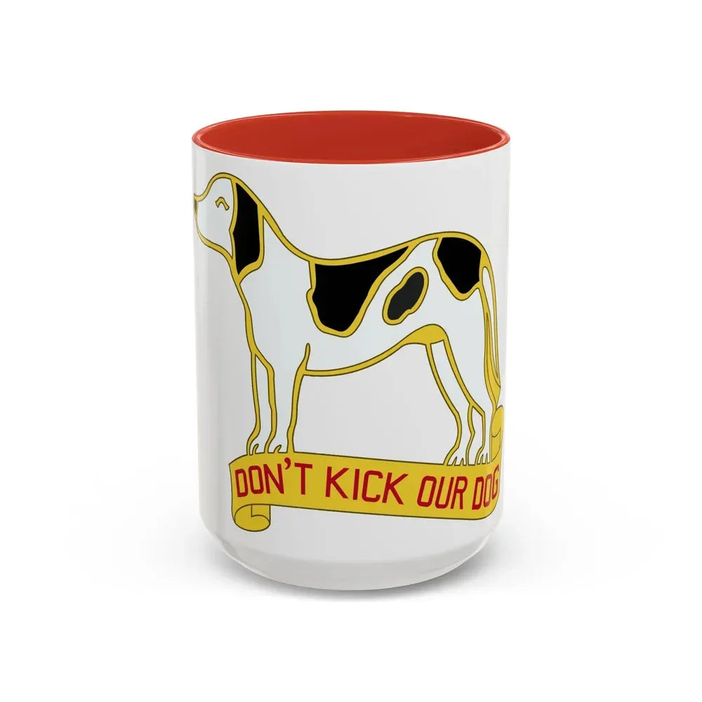 203 Engineer Battalion (U.S. Army) Accent Coffee Mug 15oz Red - Go Mug Yourself