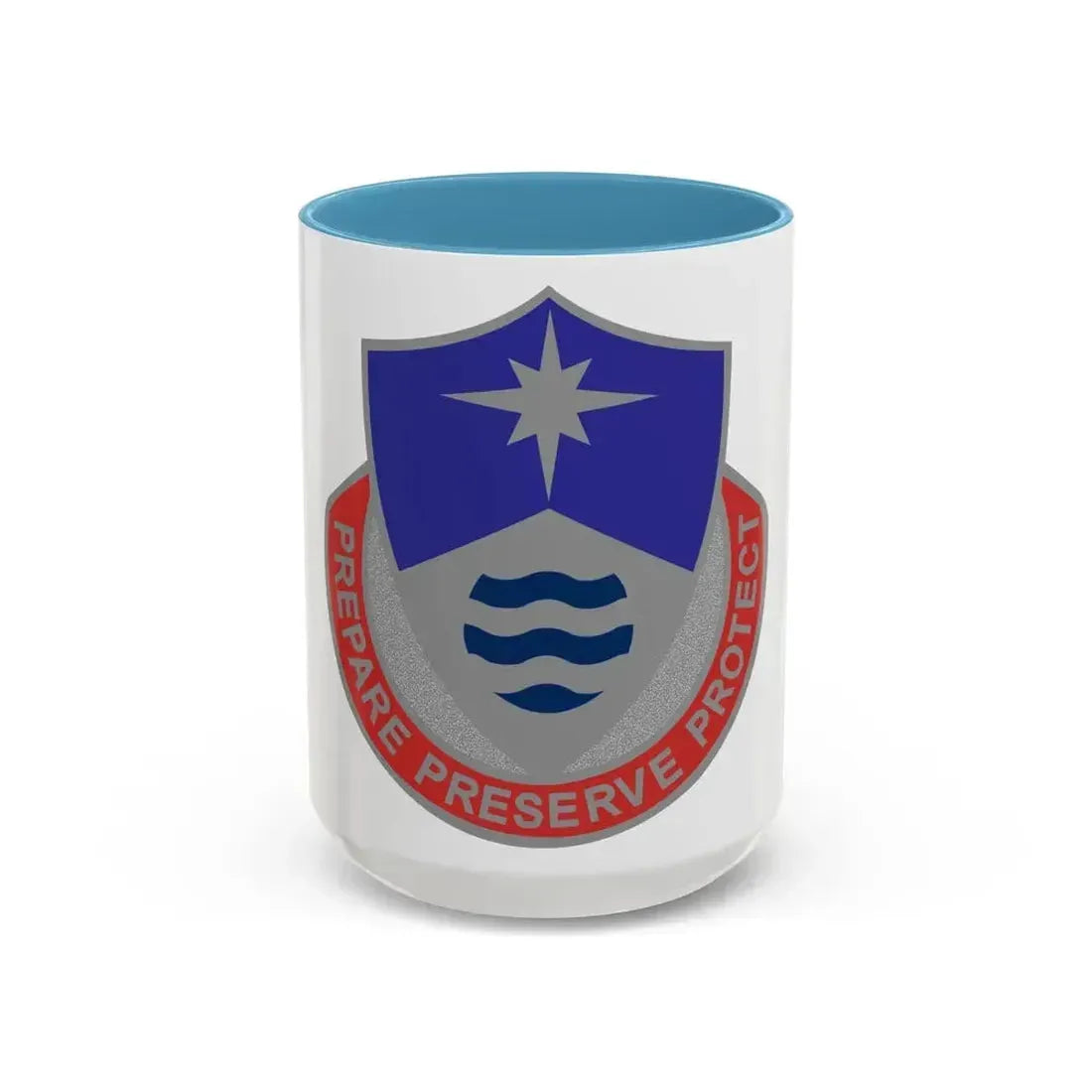 203 Personnel Services Battalion (U.S. Army) Accent Coffee Mug 15oz Light Blue - Go Mug Yourself