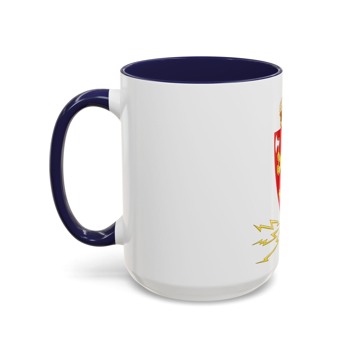 Coat of arms of the Norwegian Telegraph Administration - Accent Coffee Mug