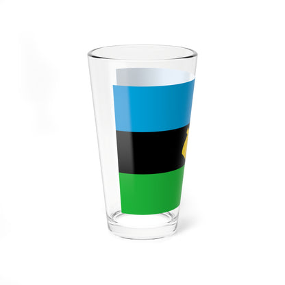 Flag of Afro-Shirazi party (Tanzania) Pint Glass 16oz