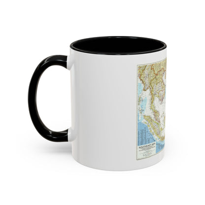 Asia - Southeast (1955) (Map) Accent Coffee Mug