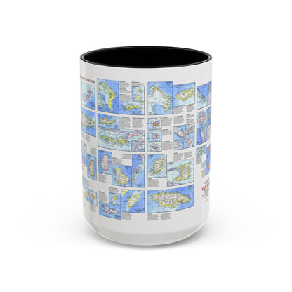 West Indies - Tourist Islands (1981) (Map) Accent Coffee Mug