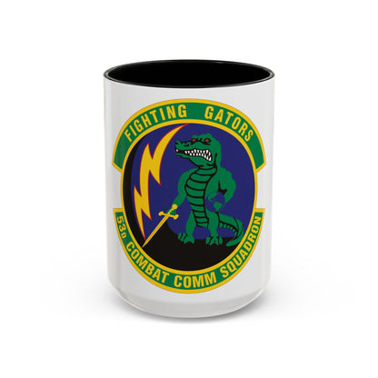 53d Combat Communications Squadron (U.S. Air Force) Accent Coffee Mug