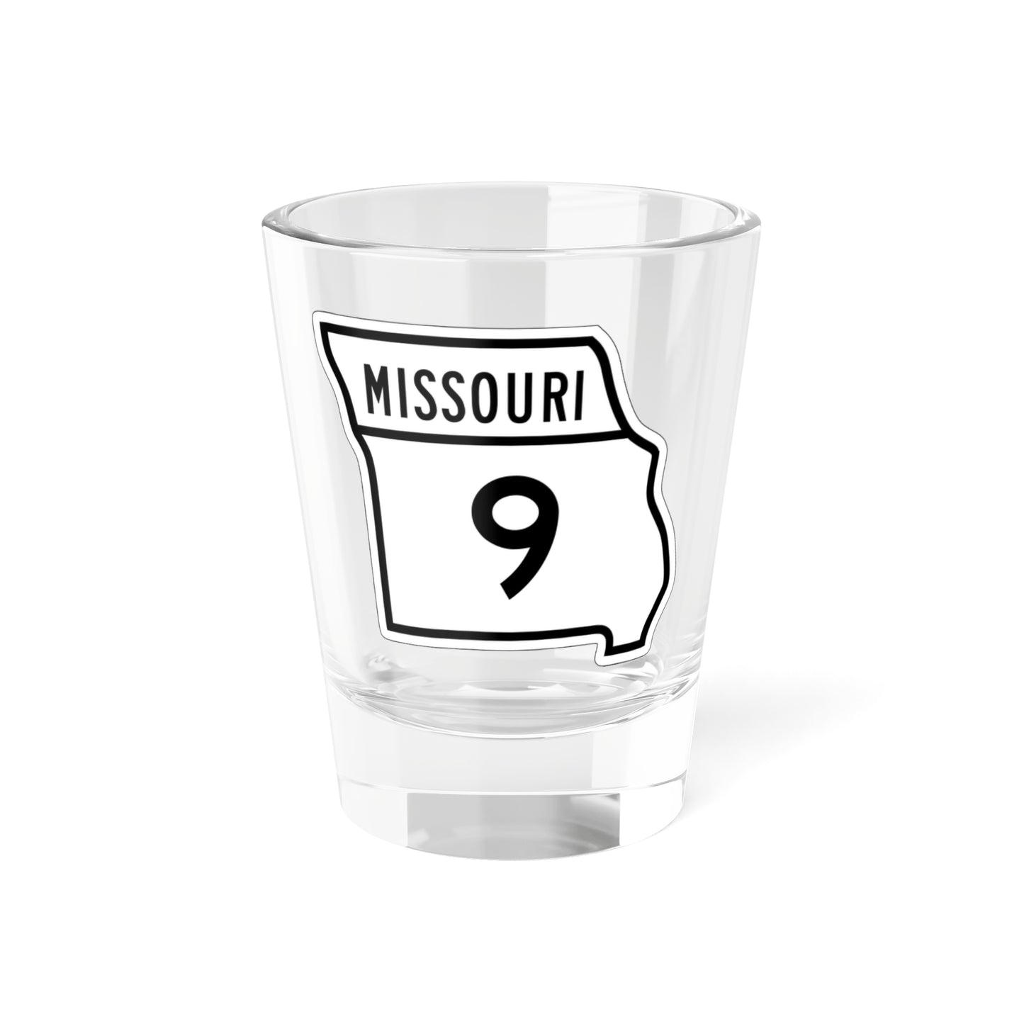 MO-9 1948 (Missouri) (Road Sign) Shot Glass 1.5oz